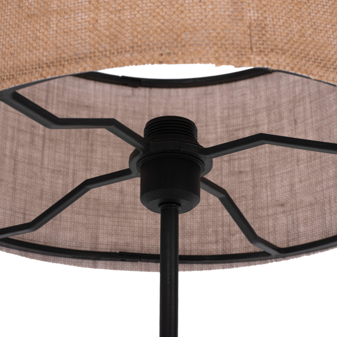 FLOOR STANDING LAMP HM7608.03 MDF IN SONOMA-BEIGE CAP Φ38x140Hcm. [7]