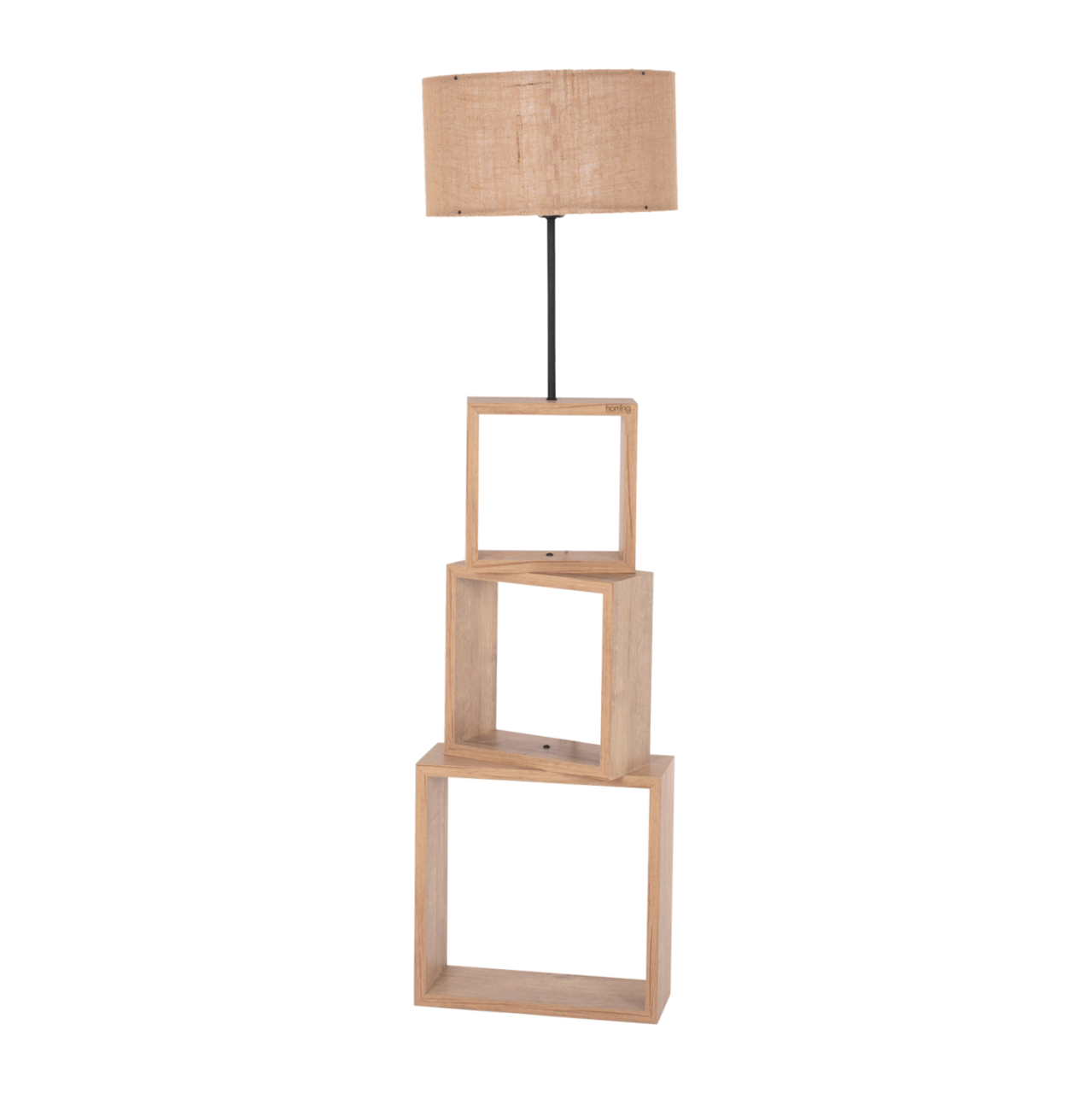 FLOOR STANDING LAMP HM7608.03 MDF IN SONOMA-BEIGE CAP Φ38x140Hcm. [3]