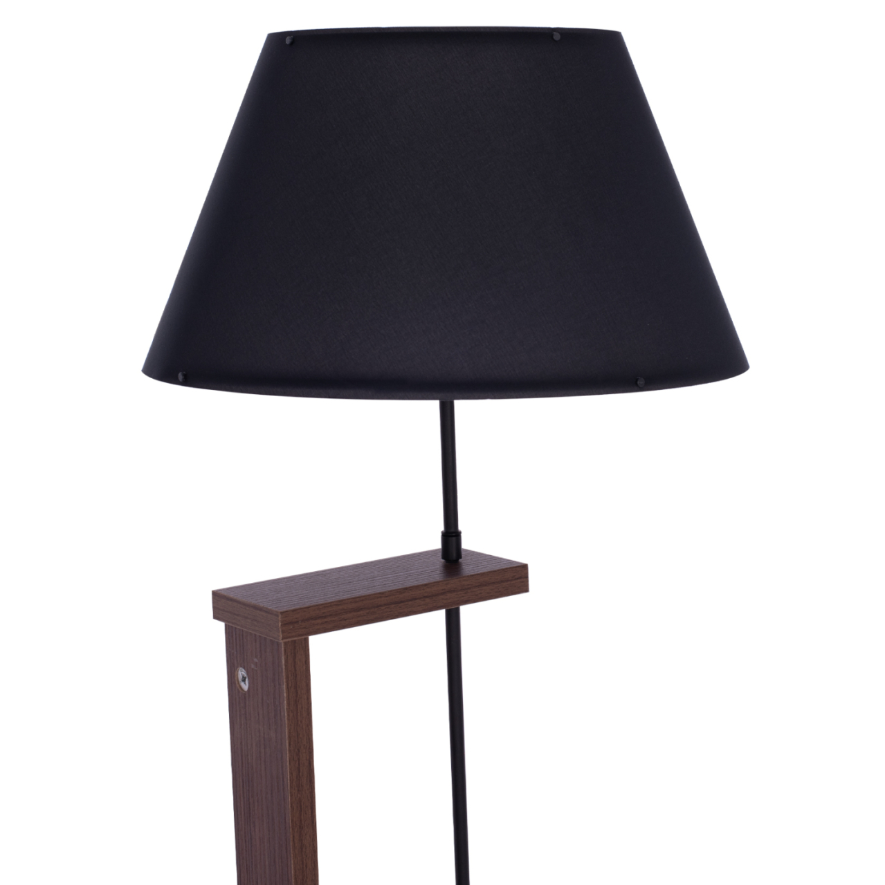 FLOOR STANDING LAMP HM7609.02 150CM WALNUT COLORED MDF, BLACK CAP [4]