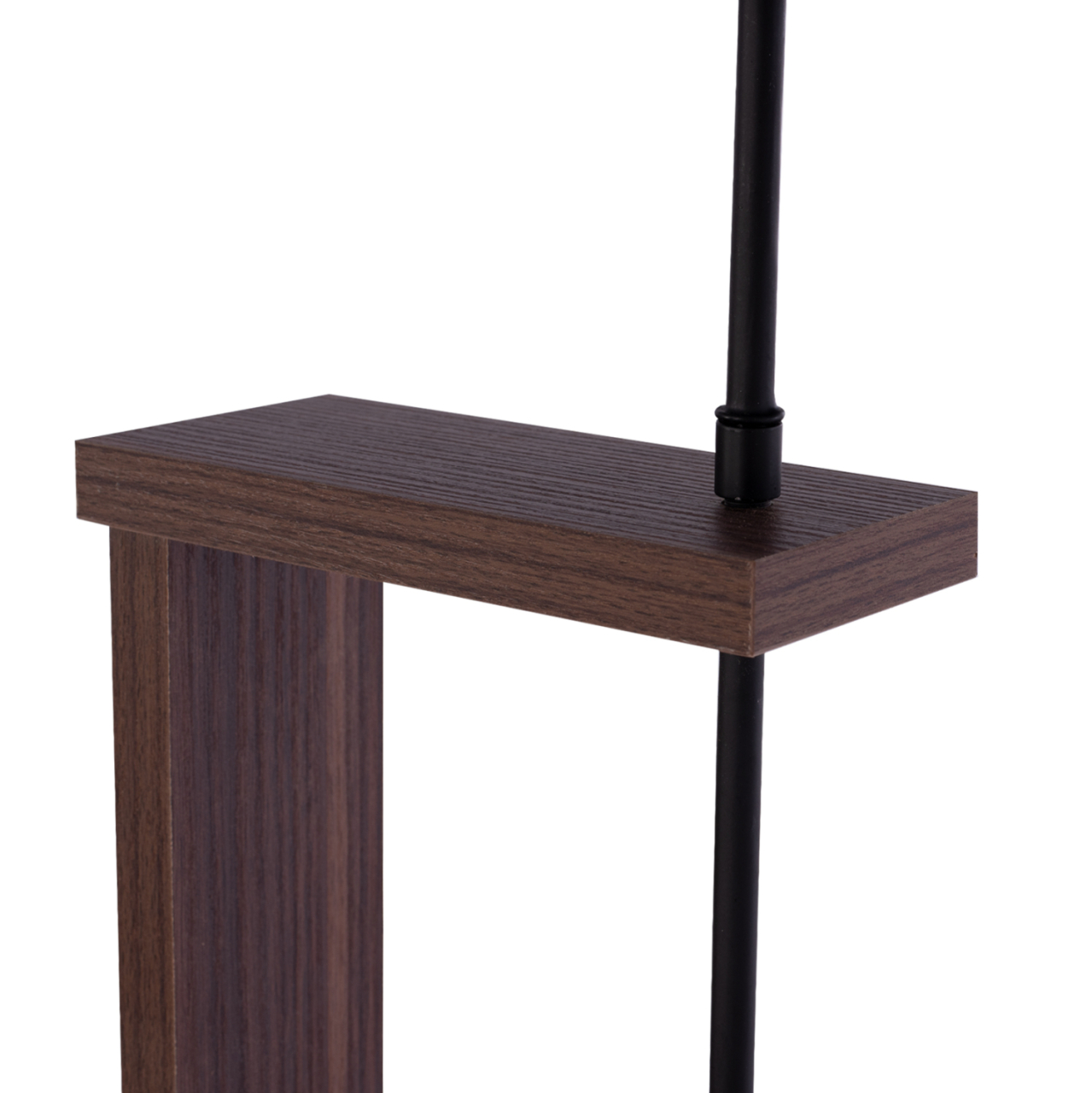 FLOOR STANDING LAMP HM7609.02 150CM WALNUT COLORED MDF, BLACK CAP [5]