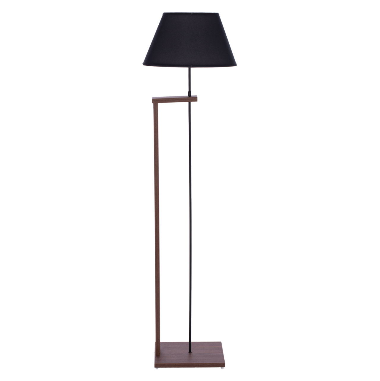 FLOOR STANDING LAMP HM7609.02 150CM WALNUT COLORED MDF, BLACK CAP [3]