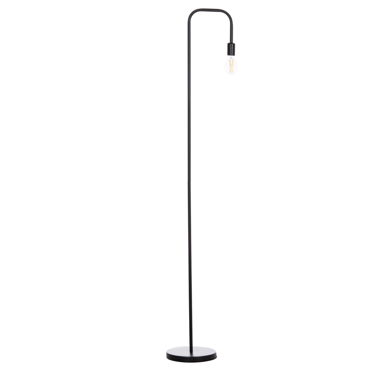 FLOOR STANDING LAMP KRAMER HM7535.11 METAL IN BLACK 23x169Hcm. [3]