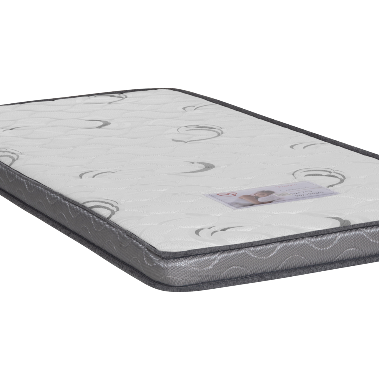 FOAM MATTRESS TRICO HM743 WHITE 90x190x10(thickness)cm.--ROLL-PACKING [7]