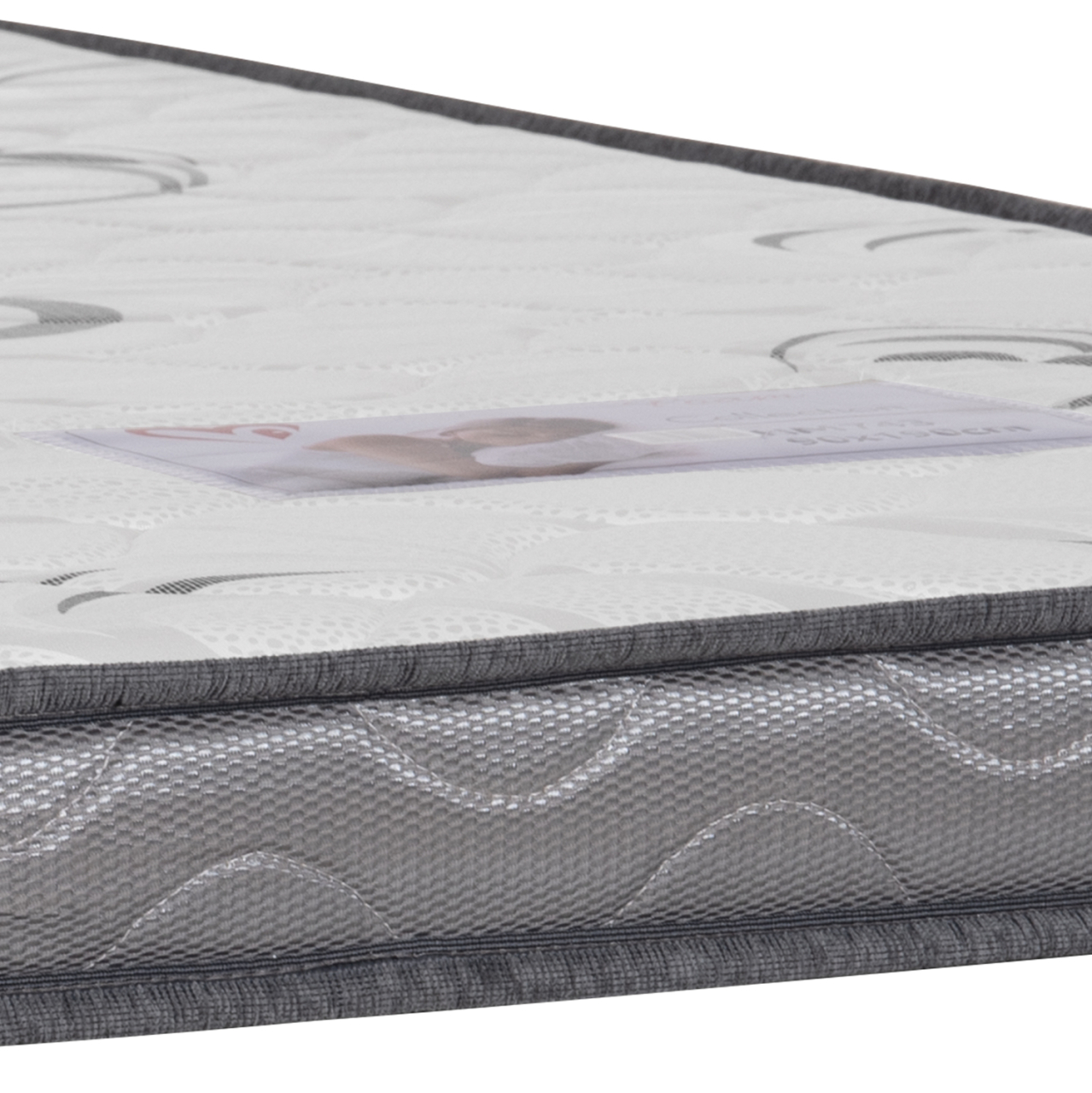 FOAM MATTRESS TRICO HM743 WHITE 90x190x10(thickness)cm.--ROLL-PACKING [8]
