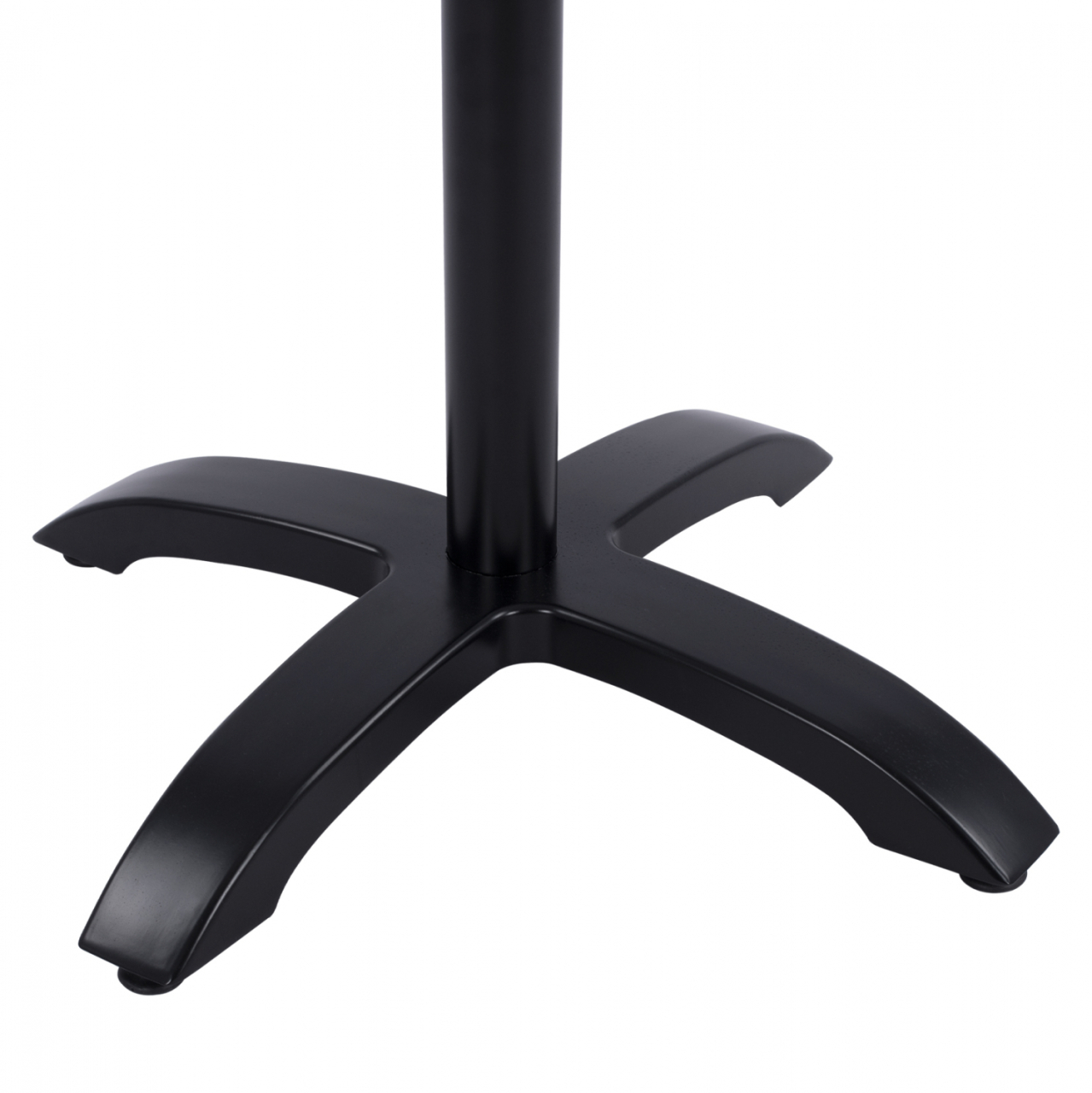 Foldable aluminum base HM469.01 Black matte 66x66x72 with cross 48x48cm [8]