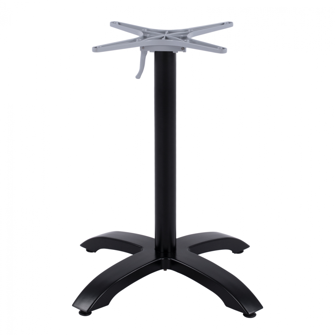 Foldable aluminum base HM469.01 Black matte 66x66x72 with cross 48x48cm [5]