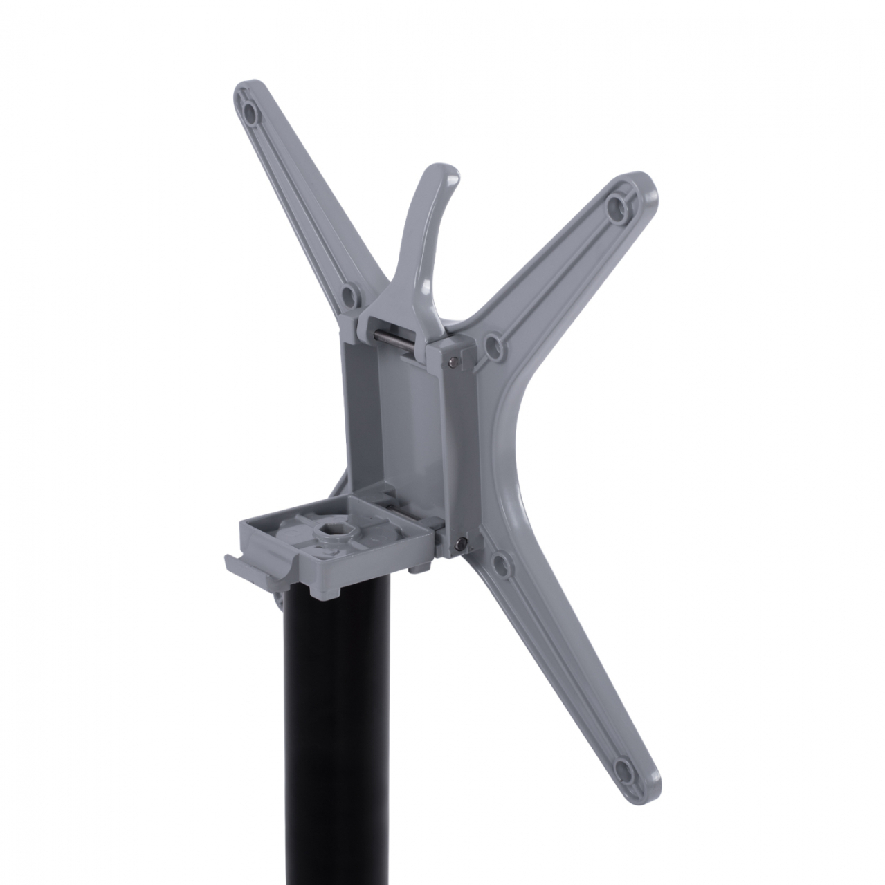 Foldable aluminum base HM469.01 Black matte 66x66x72 with cross 48x48cm [6]