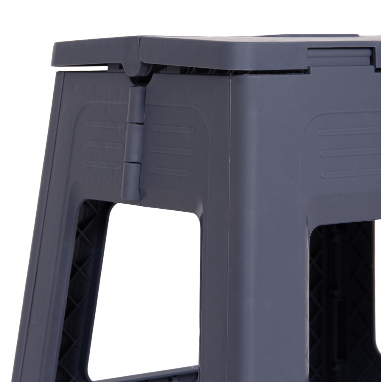 FOLDABLE POLYPROPYLENE STOOL SOLIS HM18392.01 GREY 30x25x30Hcm. [8]