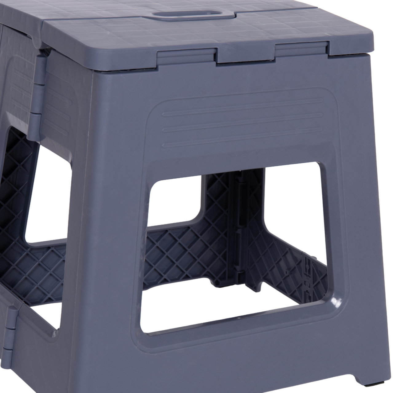 FOLDABLE POLYPROPYLENE STOOL SOLIS HM18392.01 GREY 30x25x30Hcm. [7]