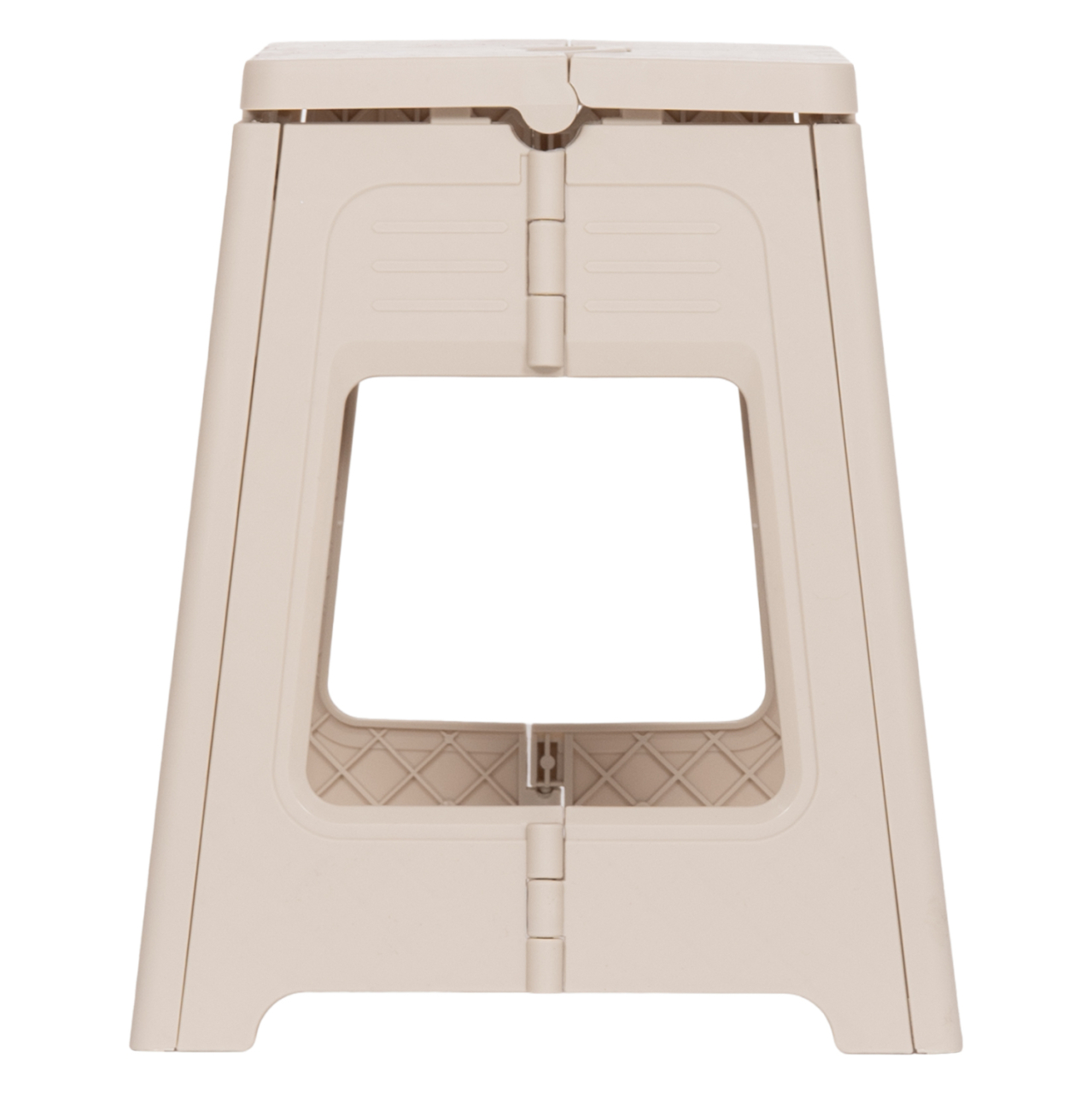 FOLDABLE POLYPROPYLENE STOOL SOLIS HM18392.02 CREAM WHITE 30x25x30Hcm. [4]