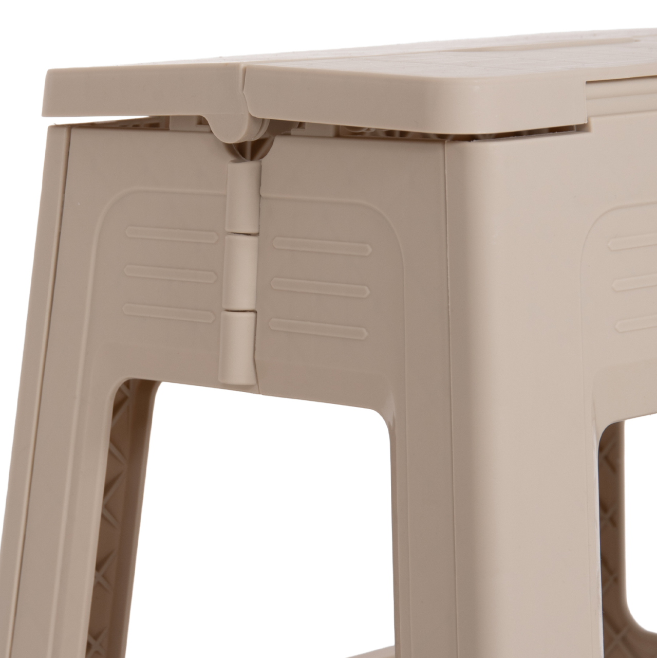 FOLDABLE POLYPROPYLENE STOOL SOLIS HM18392.02 CREAM WHITE 30x25x30Hcm. [8]