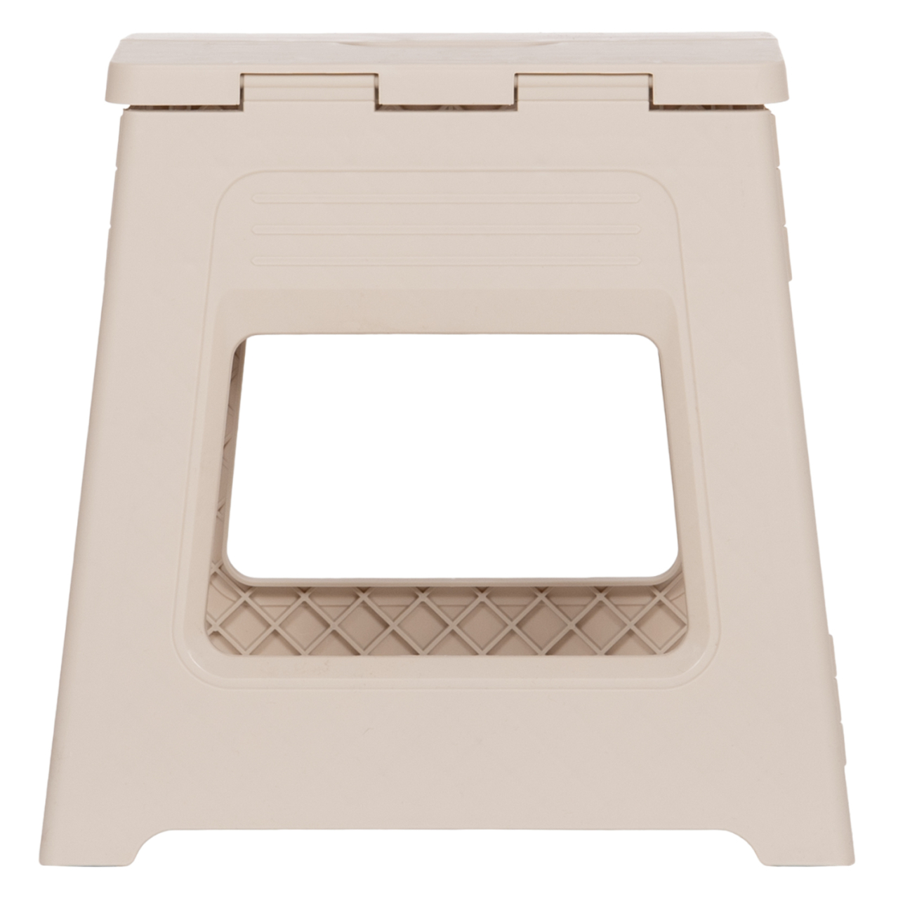 FOLDABLE POLYPROPYLENE STOOL SOLIS HM18392.02 CREAM WHITE 30x25x30Hcm. [3]