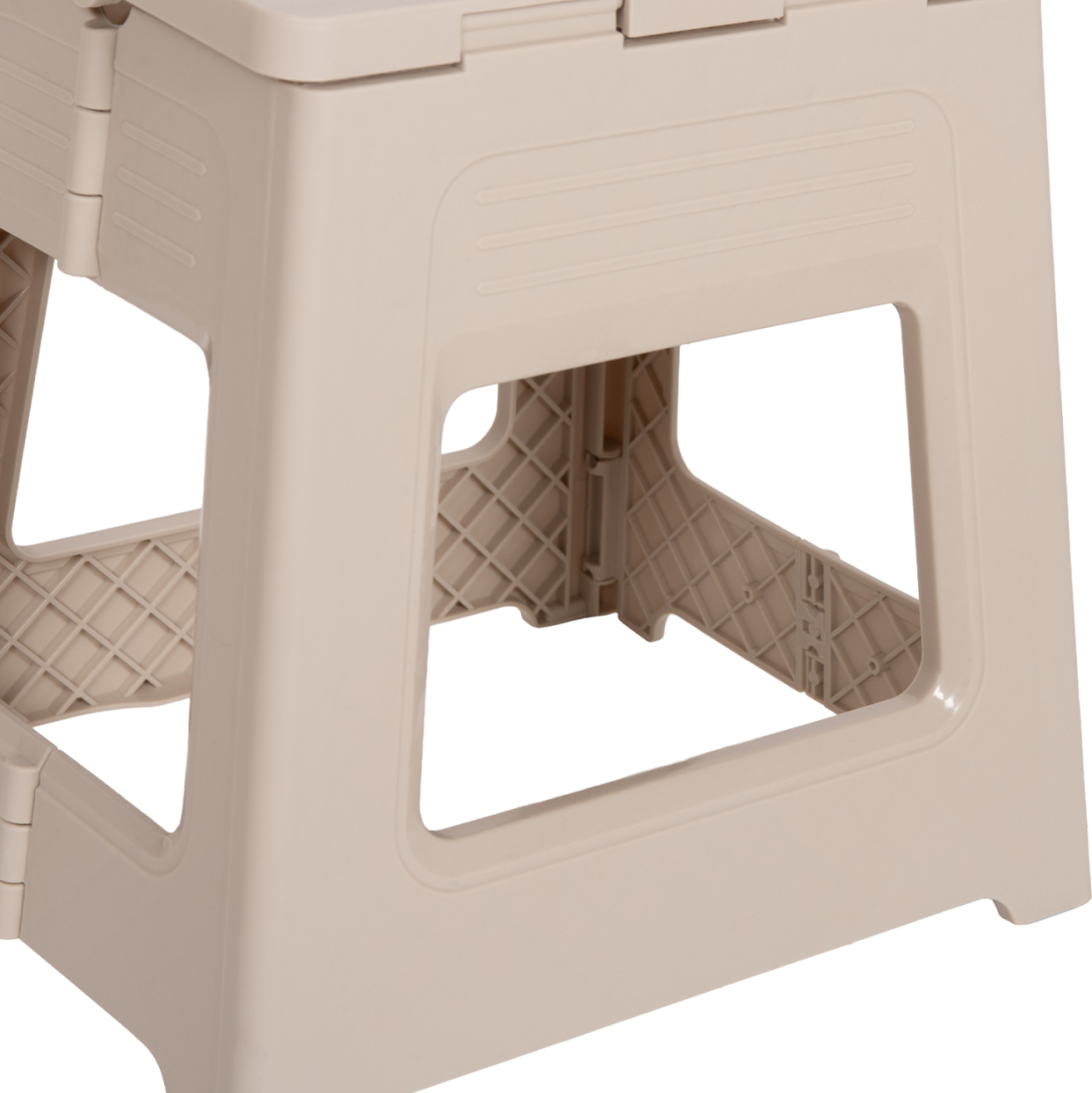 FOLDABLE POLYPROPYLENE STOOL SOLIS HM18392.02 CREAM WHITE 30x25x30Hcm. [7]