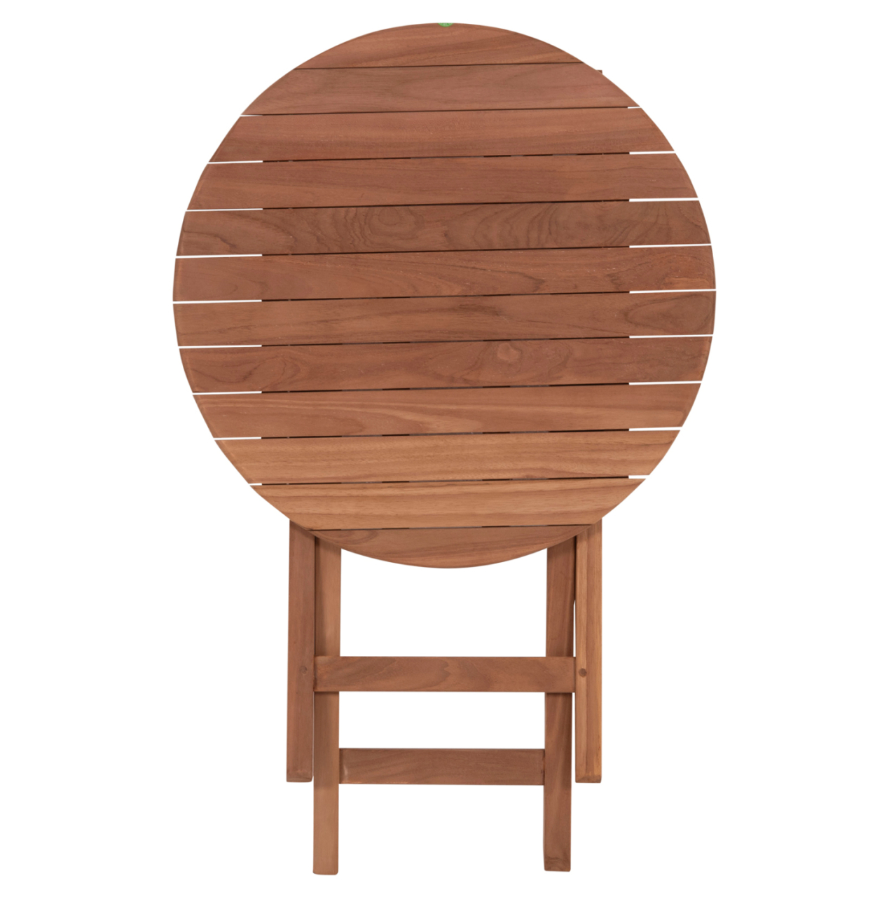 FOLDABLE ROUND TABLE HEIDEL HM18120 TEAK WOOD--NATURAL COLOR Φ60x75Hcm. [6]
