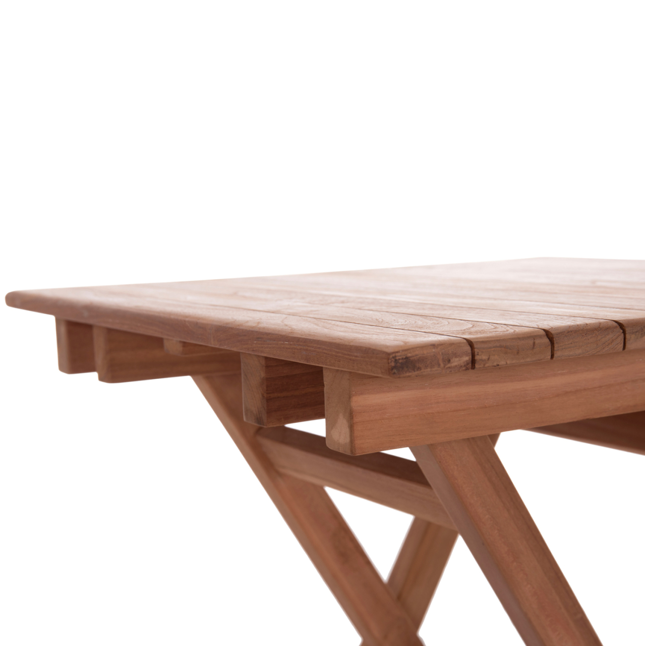 FOLDABLE SQUARE TABLE HEIDEL HM18121 TEAK WOOD--NATURAL COLOR 60x60x75Hcm. [9]