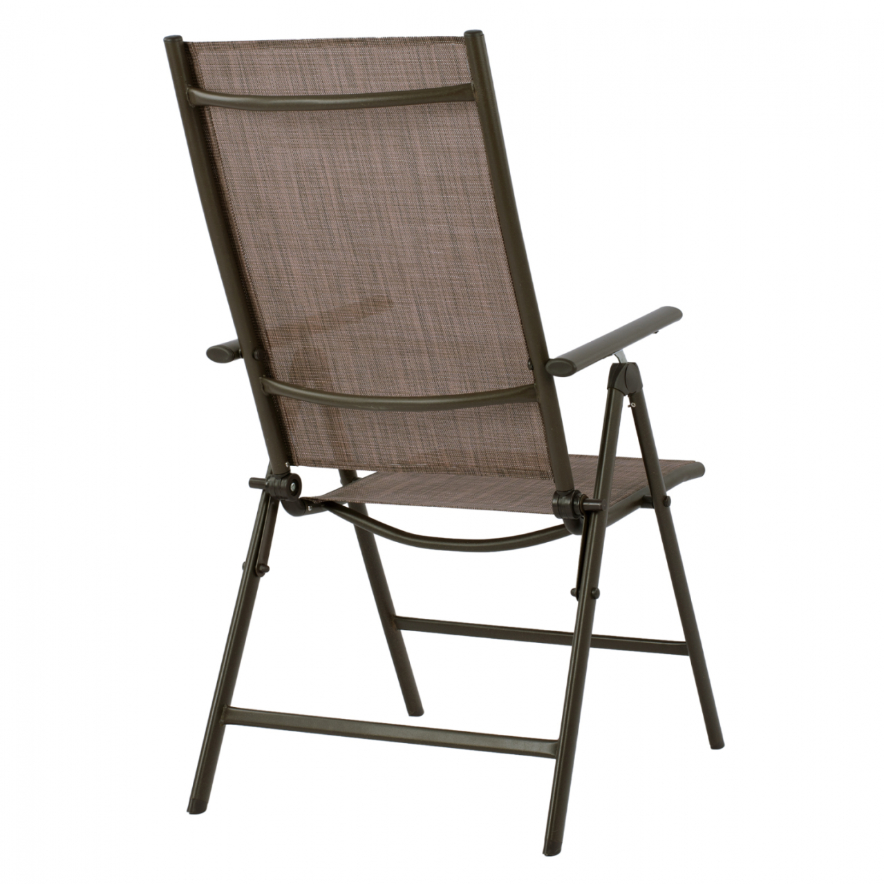 Folding Armchair 7 seats Metallic Brown with brown textline HM5700.02 55x70x103 cm. [4]