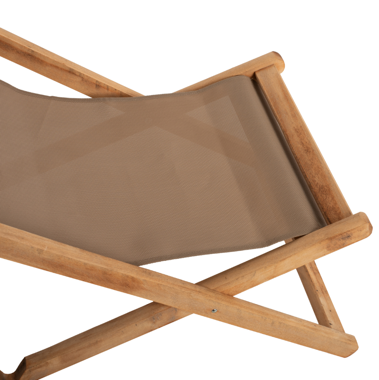 FOLDING BEACH CHAIR LIMNOS HM11765.05 BEECH WOOD NATURAL COLOR NO ARMS TEXTLINE FABRIC MOCHA COLOR [9]