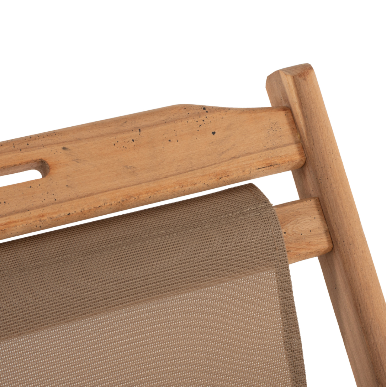 FOLDING BEACH CHAIR LIMNOS HM11765.05 BEECH WOOD NATURAL COLOR NO ARMS TEXTLINE FABRIC MOCHA COLOR [7]