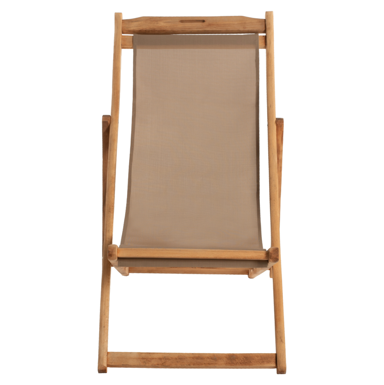 FOLDING BEACH CHAIR LIMNOS HM11765.05 BEECH WOOD NATURAL COLOR NO ARMS TEXTLINE FABRIC MOCHA COLOR [4]