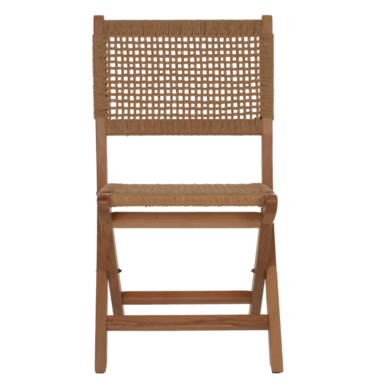 FOLDING CHAIR MADE OF BEECH WOOD AND ROPE IN NATURAL 47X58X84Hcm.HM9411.01 [3]