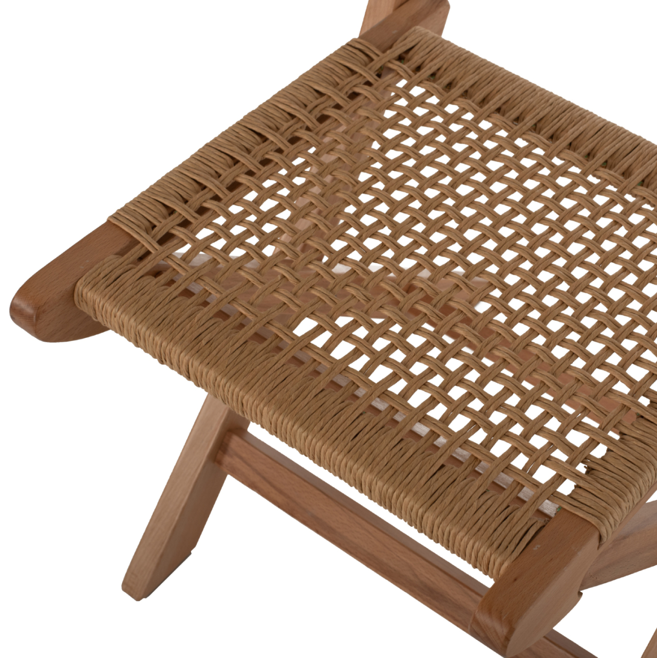 FOLDING CHAIR MADE OF BEECH WOOD AND ROPE IN NATURAL 47X58X84Hcm.HM9411.01 [9]