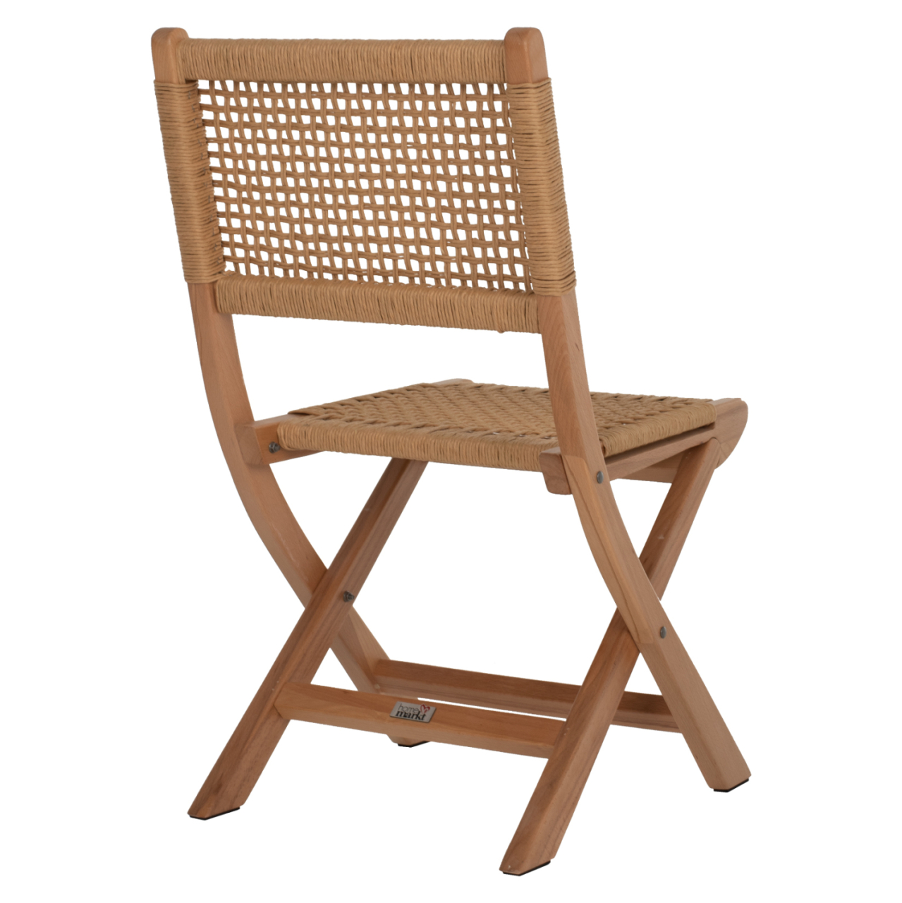 FOLDING CHAIR MADE OF BEECH WOOD AND ROPE IN NATURAL 47X58X84Hcm.HM9411.01 [5]