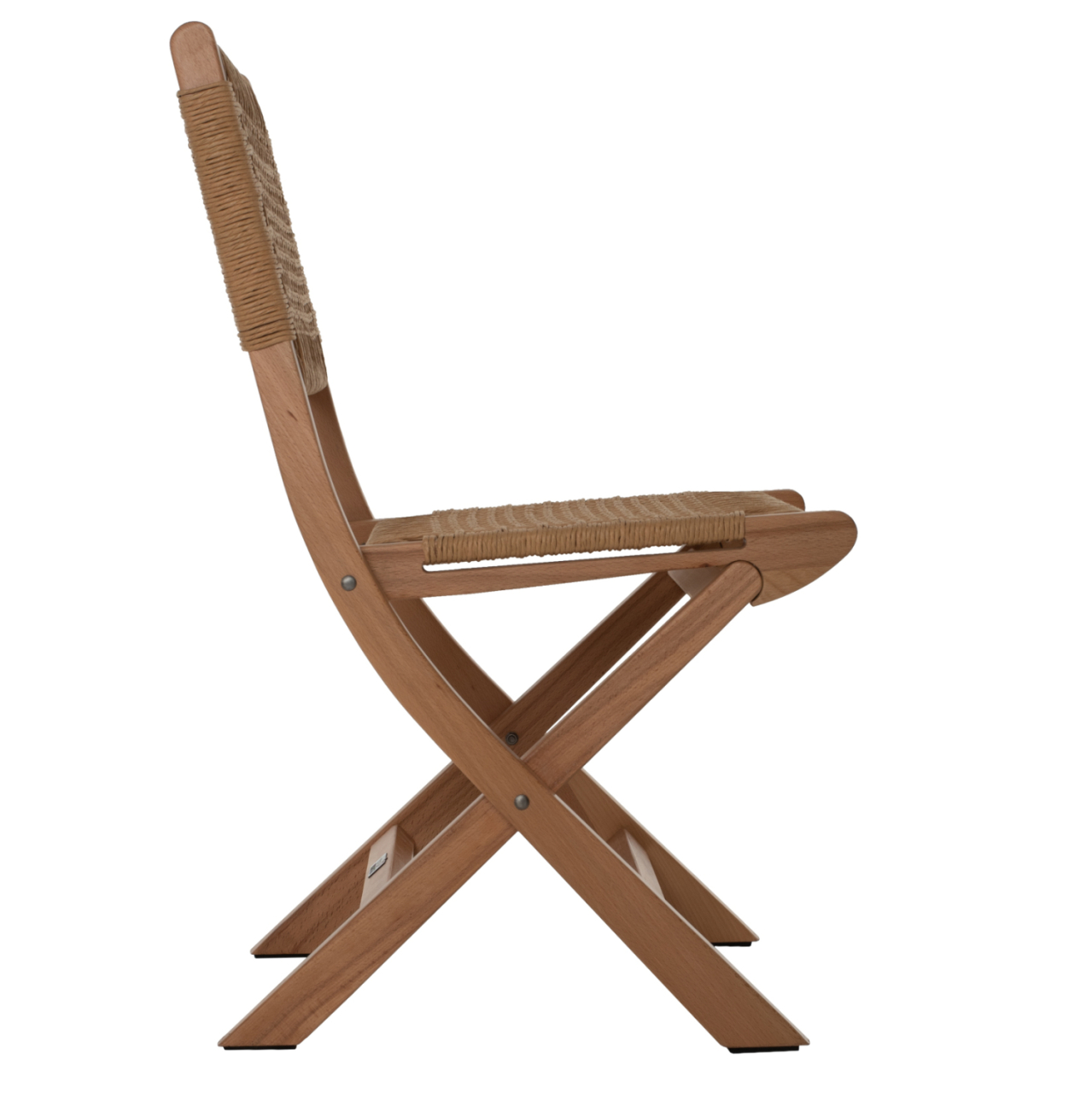 FOLDING CHAIR MADE OF BEECH WOOD AND ROPE IN NATURAL 47X58X84Hcm.HM9411.01 [4]