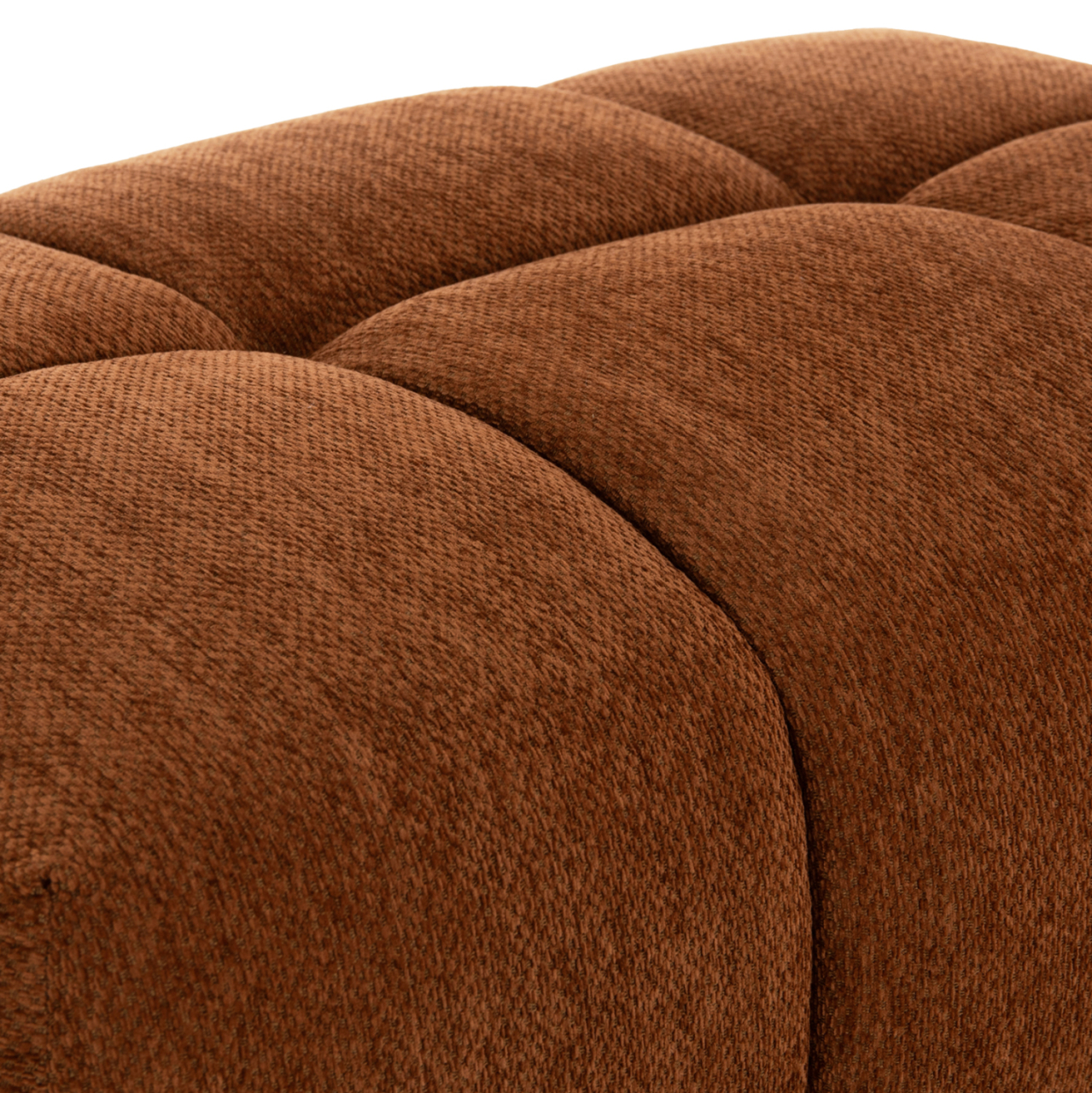 FOOT STOOL COVEN HM3342.02 BRICK RED FABRIC 100x65x37Hcm. [8]