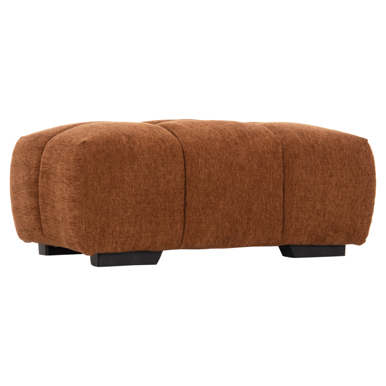 FOOT STOOL COVEN HM3342.02 BRICK RED FABRIC 100x65x37Hcm. [4]