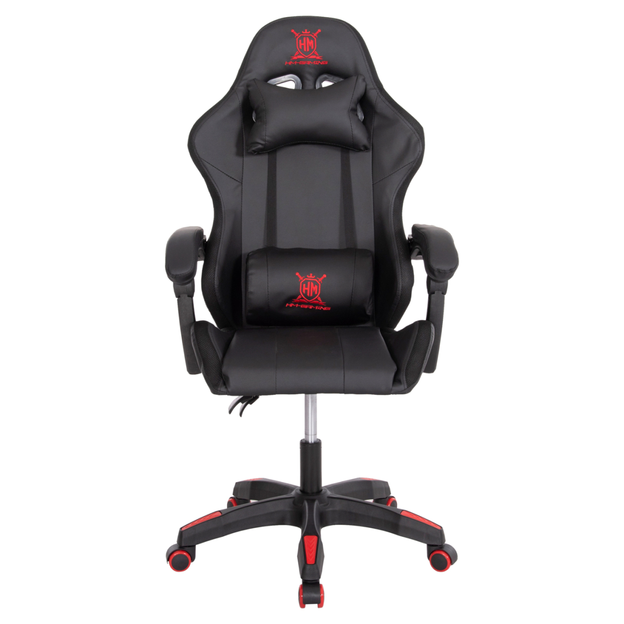 GAMING ARMCHAIR DARREN HM1203.01 BLACK-RED PVC 58.5x100x120Hcm. [3]