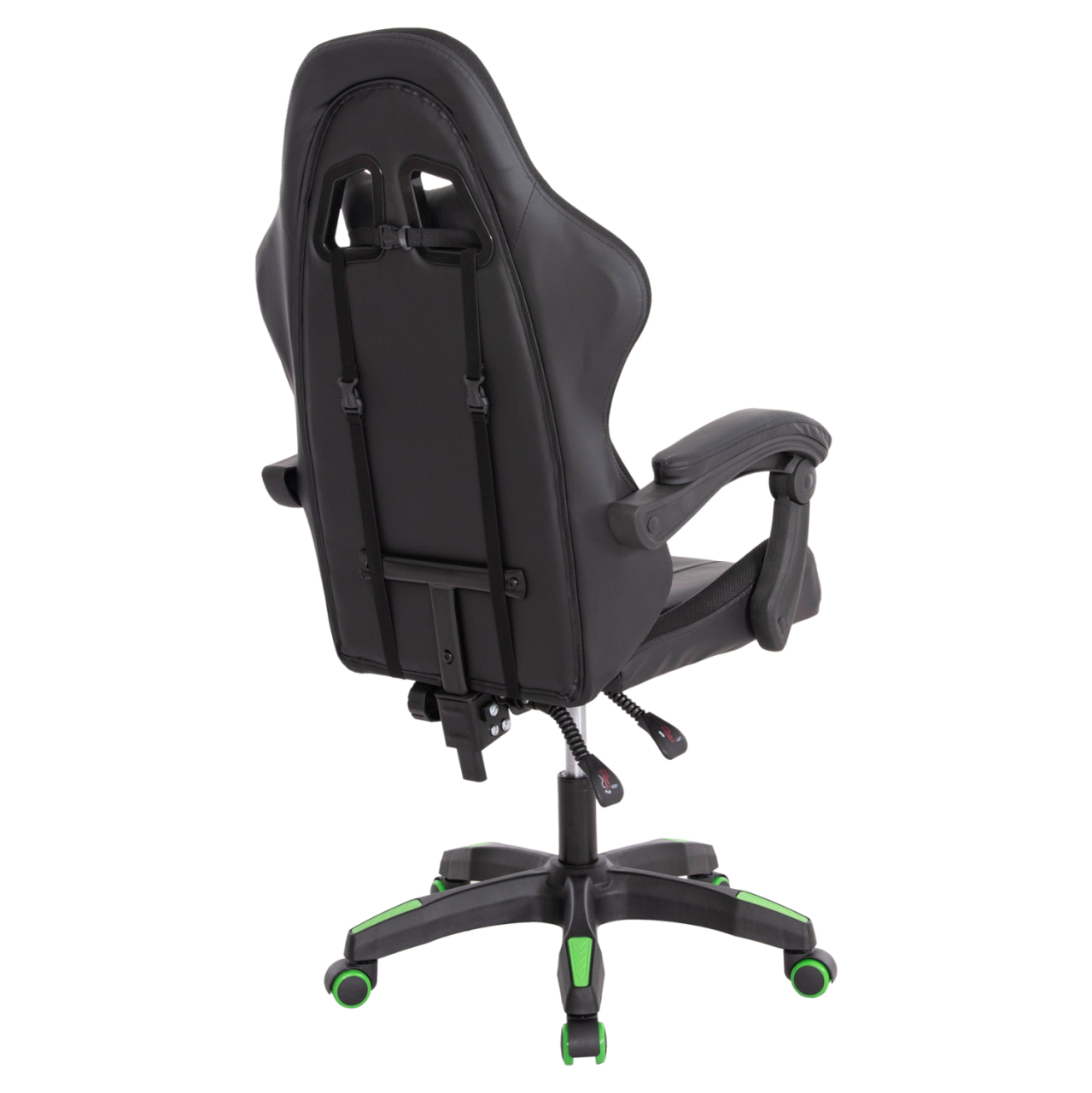 GAMING ARMCHAIR DARREN HM1203.03 BLACK-GREEN PVC 58.5x100x120Hcm. [5]