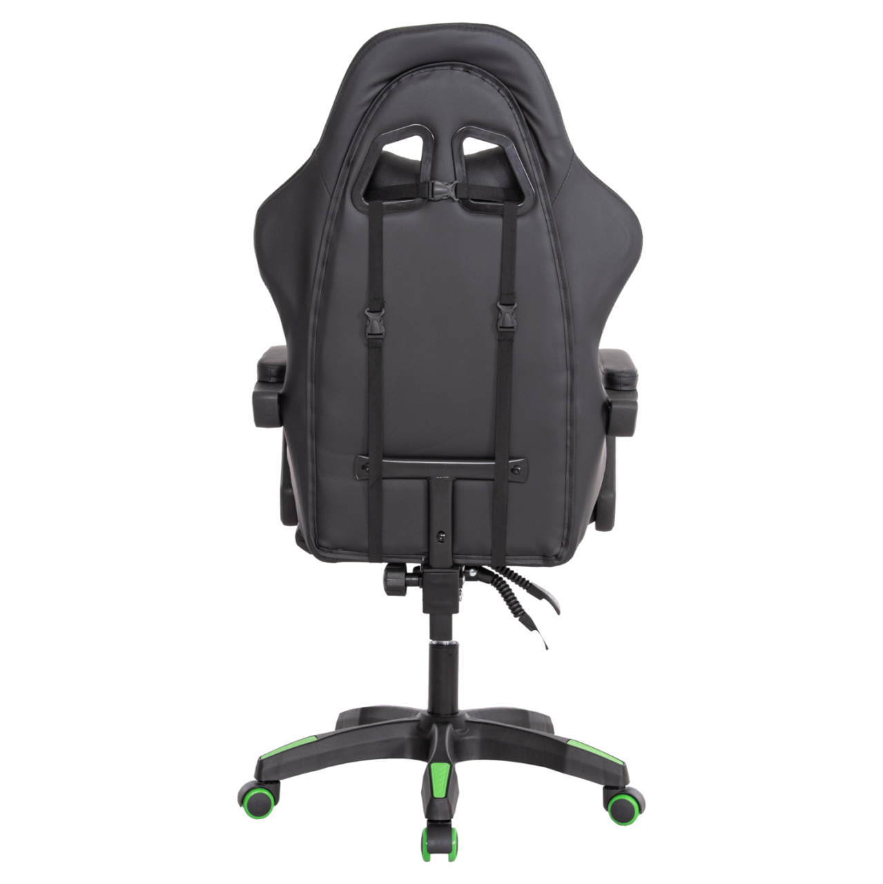 GAMING ARMCHAIR DARREN HM1203.03 BLACK-GREEN PVC 58.5x100x120Hcm. [6]