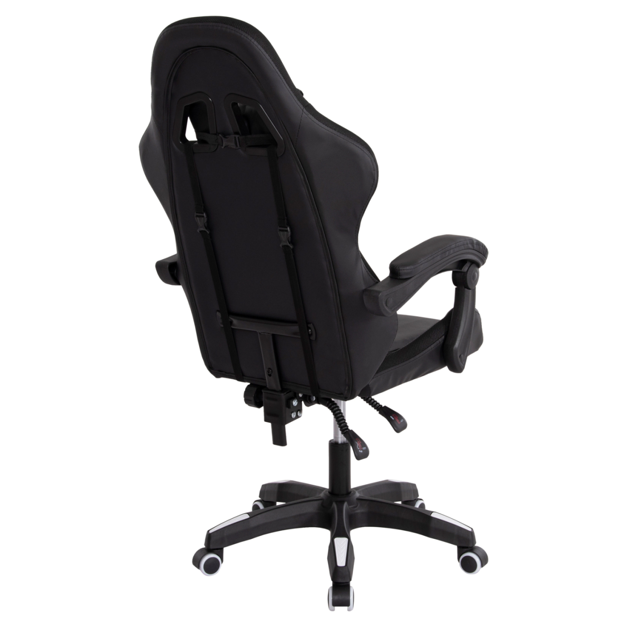 GAMING ARMCHAIR DARREN HM1203.04 BLACK-WHITE PVC 58.5x100x120Hcm. [5]