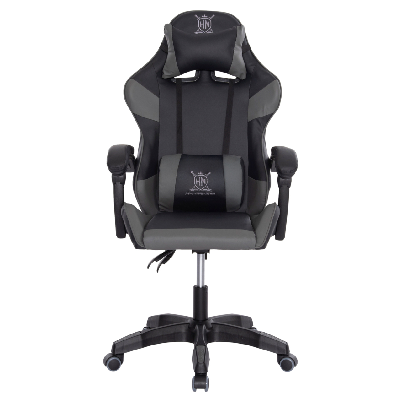 GAMING ARMCHAIR DARREN HM1203.10 BLACK-GREY PVC 60x60x120Hcm. [3]