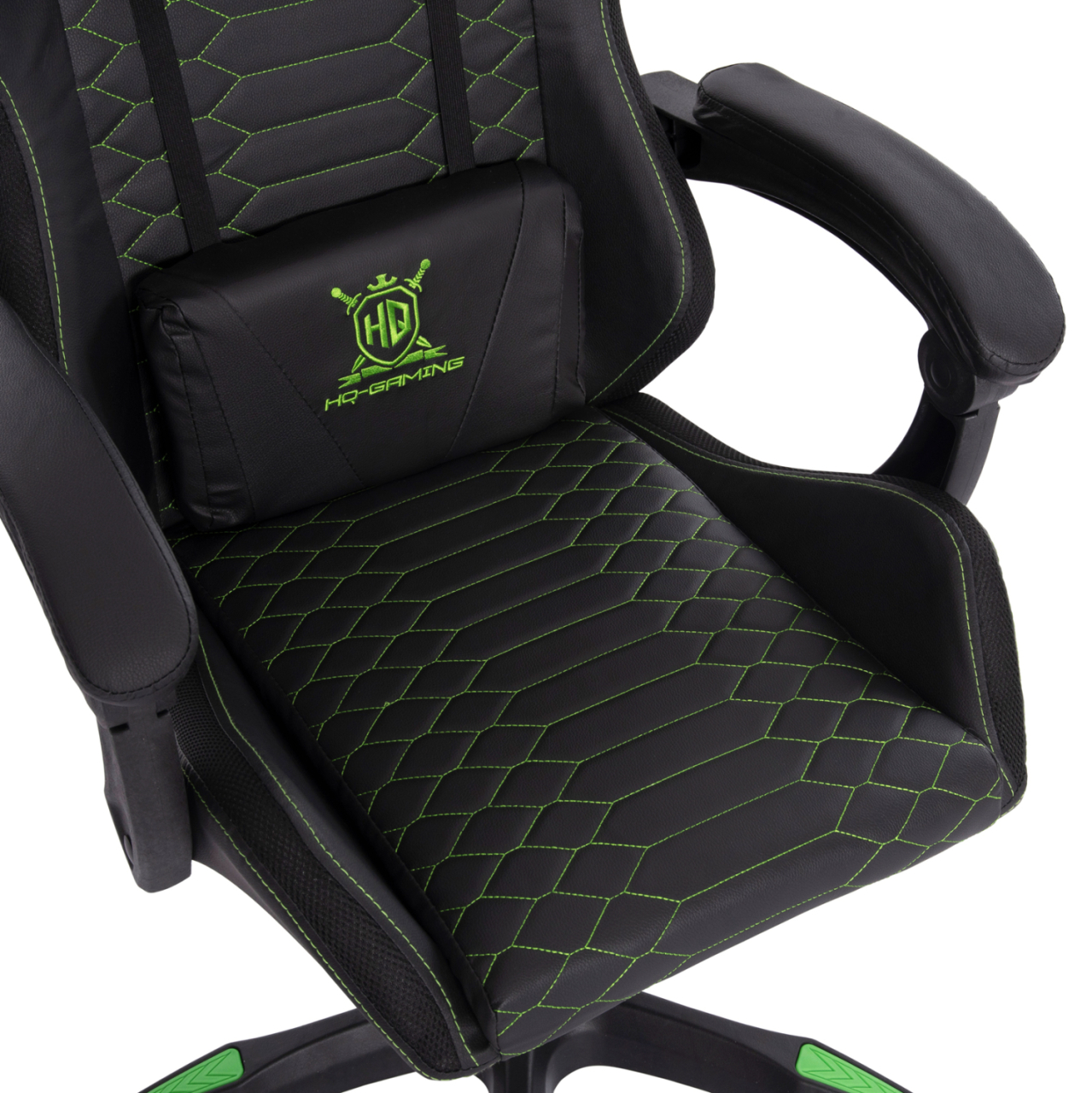 GAMING ARMCHAIR LOOT HM1204 BLACK-GREEN PVC 60x60x120Hcm. [9]