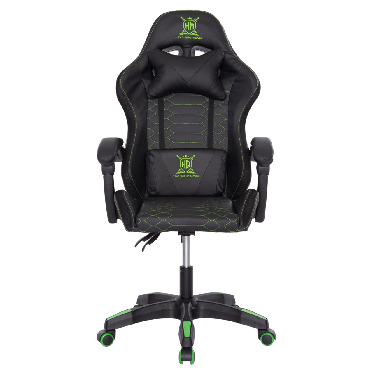 GAMING ARMCHAIR LOOT HM1204 BLACK-GREEN PVC 60x60x120Hcm. [3]