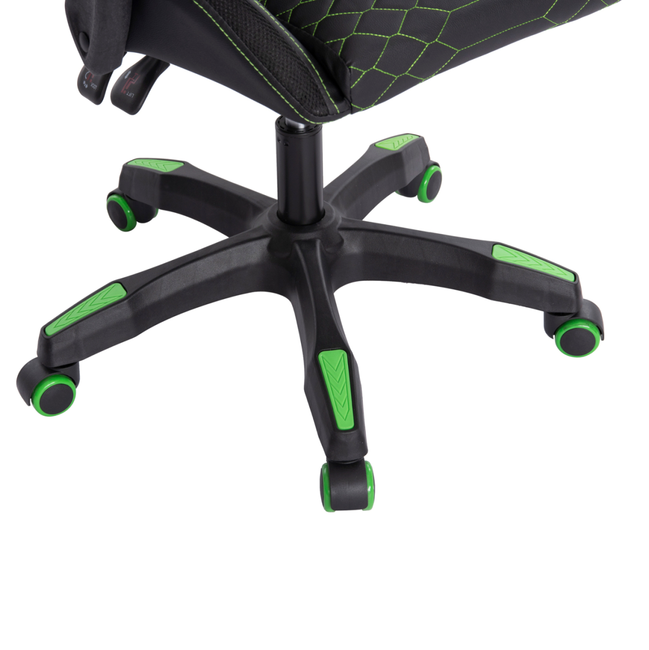 GAMING ARMCHAIR LOOT HM1204 BLACK-GREEN PVC 60x60x120Hcm. [10]