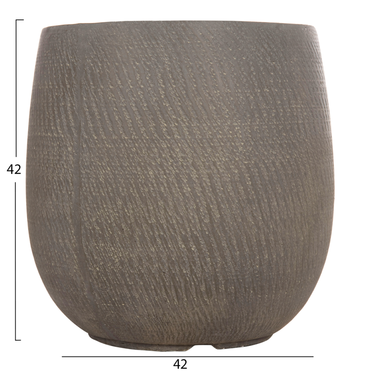 GARDEN PLANTERS ROUND SET 4PCS SERIES GARDENER HM4726 FIBERCLAY GREEN Φ52x55Hcm. [4]