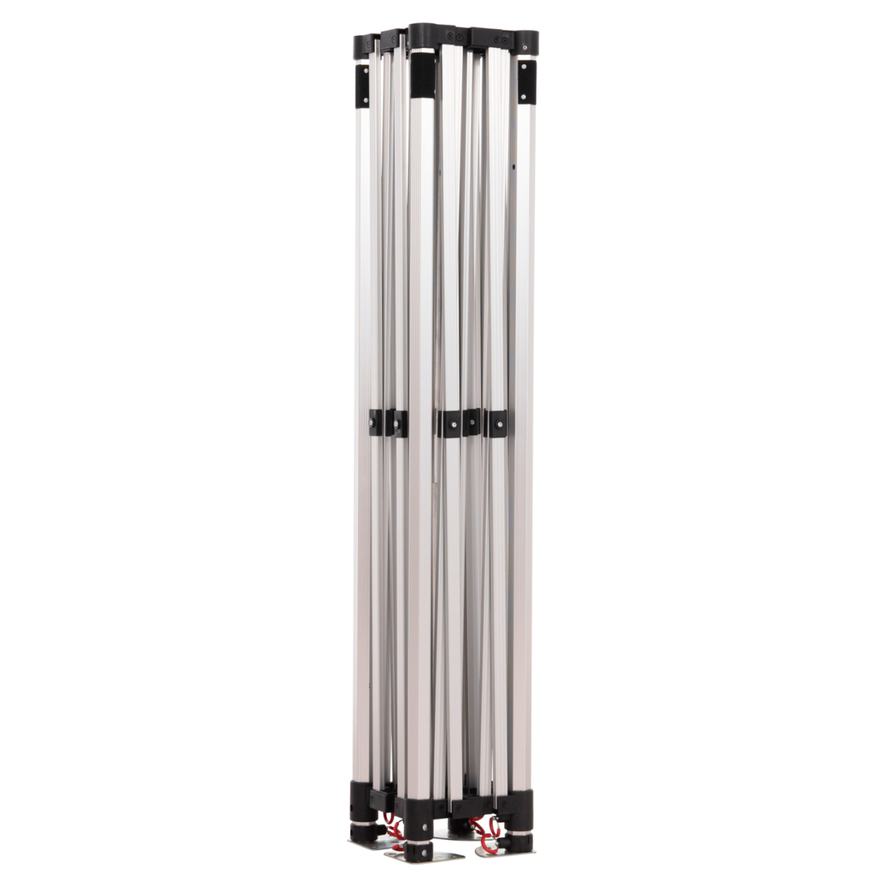 GAZEBO HEAVY-DUTY CRESSEN HM6305 FOLDABLE-ALUMINUM SILVER FRAME-WHITE SHADES 3x3x3,4Hm [9]