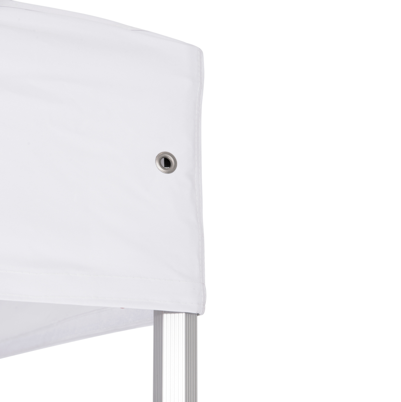 GAZEBO HEAVY-DUTY CRESSEN HM6305 FOLDABLE-ALUMINUM SILVER FRAME-WHITE SHADES 3x3x3,4Hm [6]