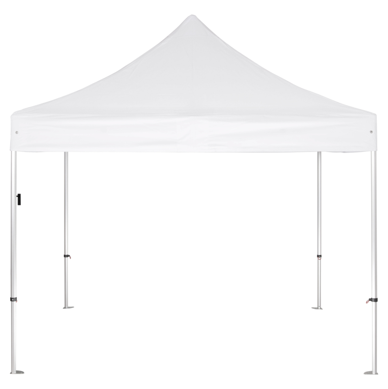 GAZEBO HEAVY-DUTY CRESSEN HM6305 FOLDABLE-ALUMINUM SILVER FRAME-WHITE SHADES 3x3x3,4Hm [3]