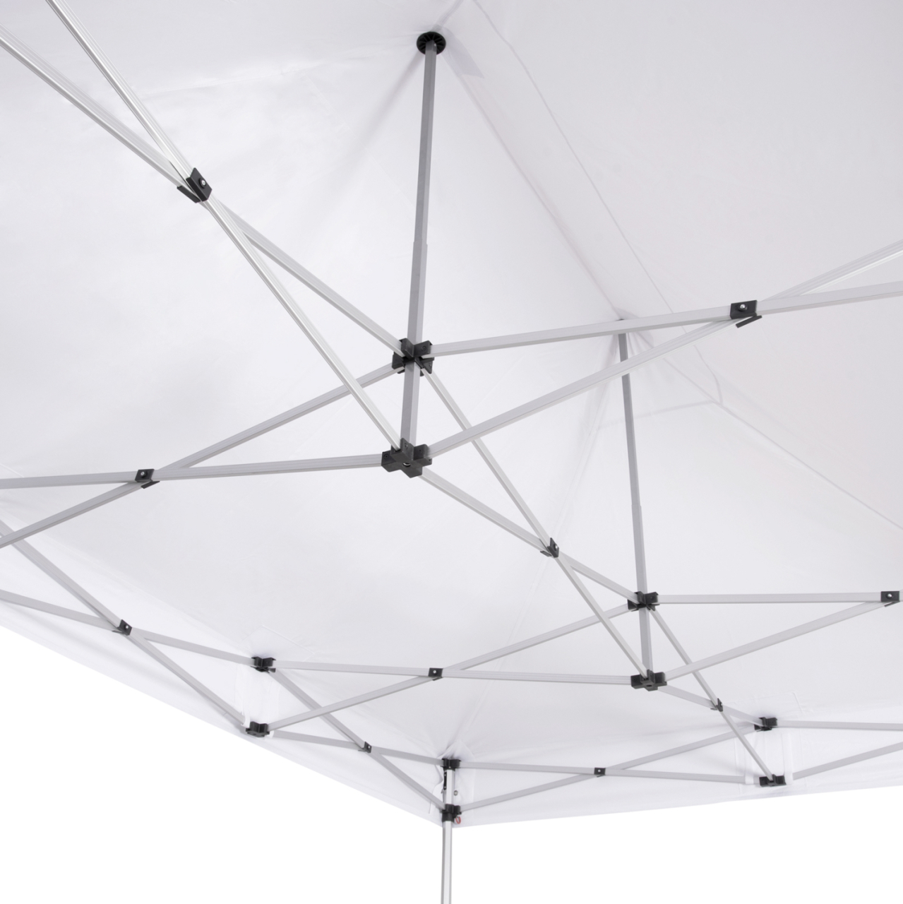 GAZEBO HEAVY-DUTY CRESSEN HM6306 FOLDABLE-ALUMINUM SILVER FRAME-WHITE SHADES 3x4,5x3,4Hm [4]