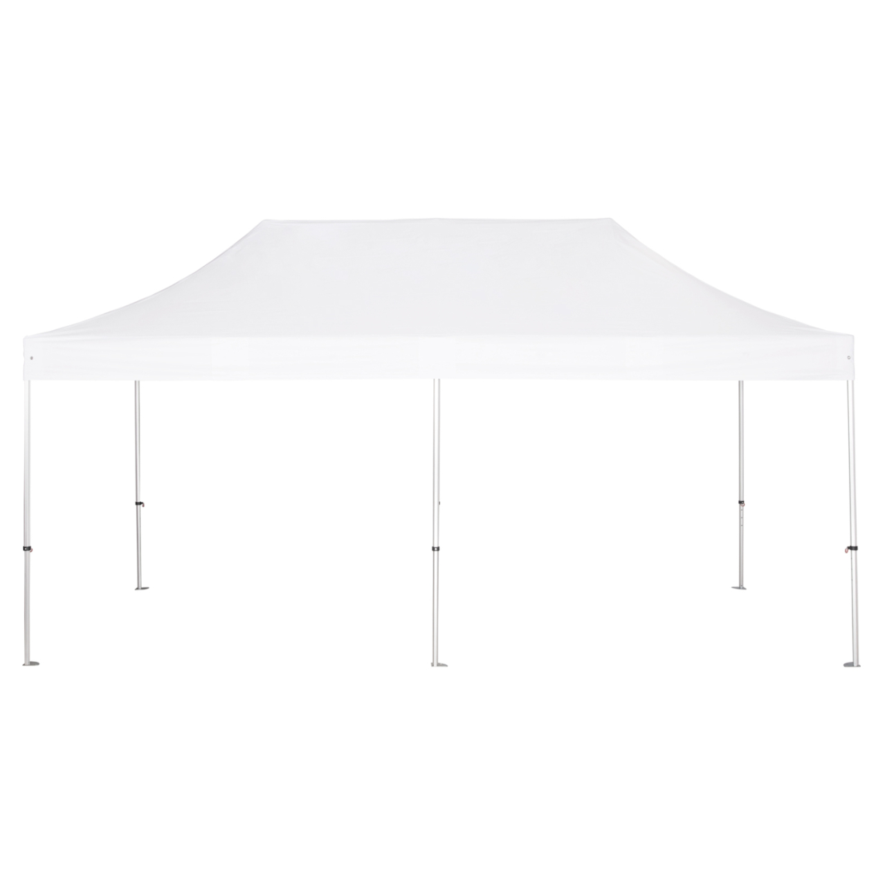 GAZEBO HEAVY-DUTY CRESSEN HM6307 FOLDABLE-ALUMINUM SILVER FRAME-WHITE SHADES 3x6x3,4Hm [3]