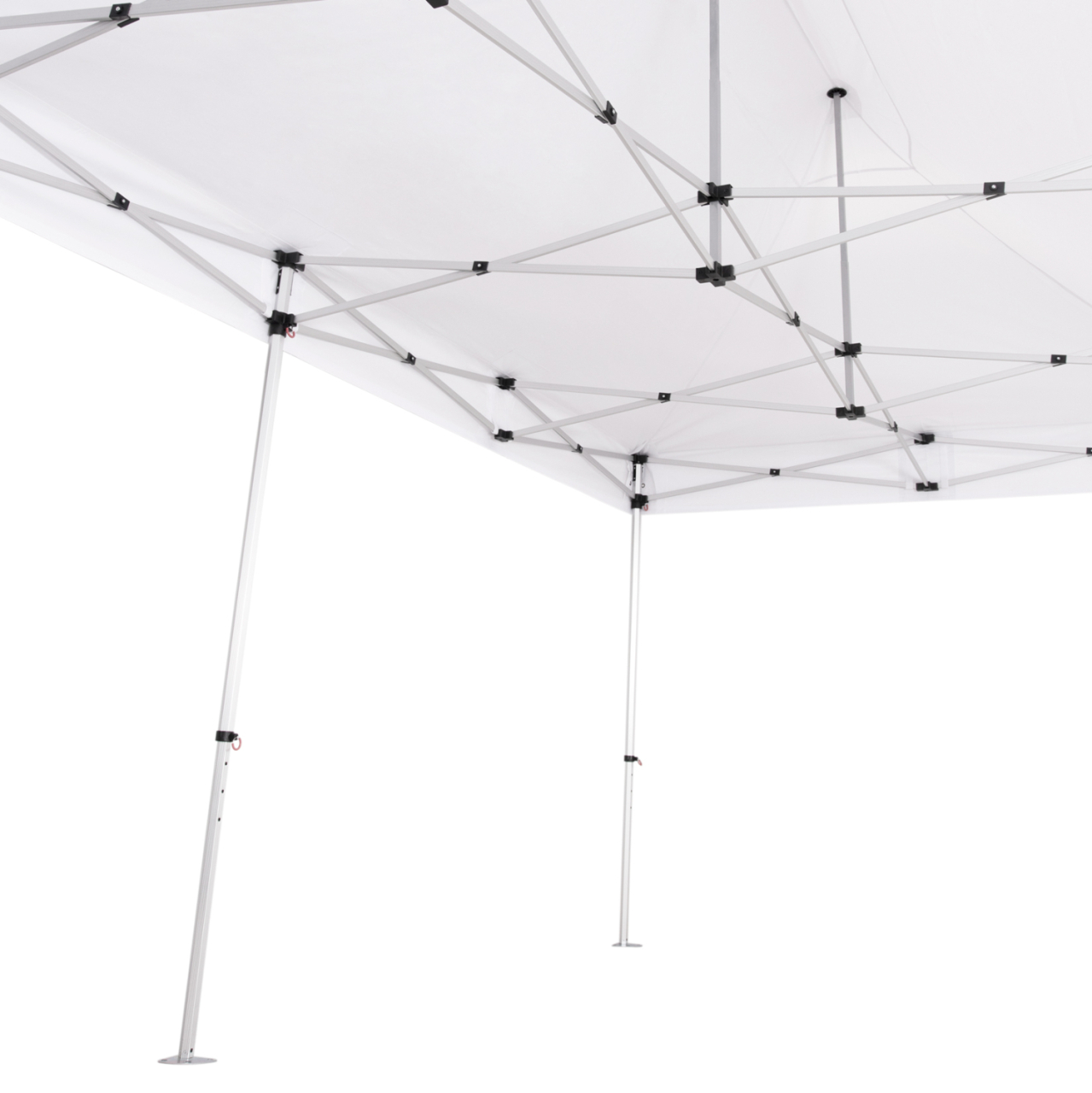 GAZEBO HEAVY-DUTY CRESSEN HM6307 FOLDABLE-ALUMINUM SILVER FRAME-WHITE SHADES 3x6x3,4Hm [5]