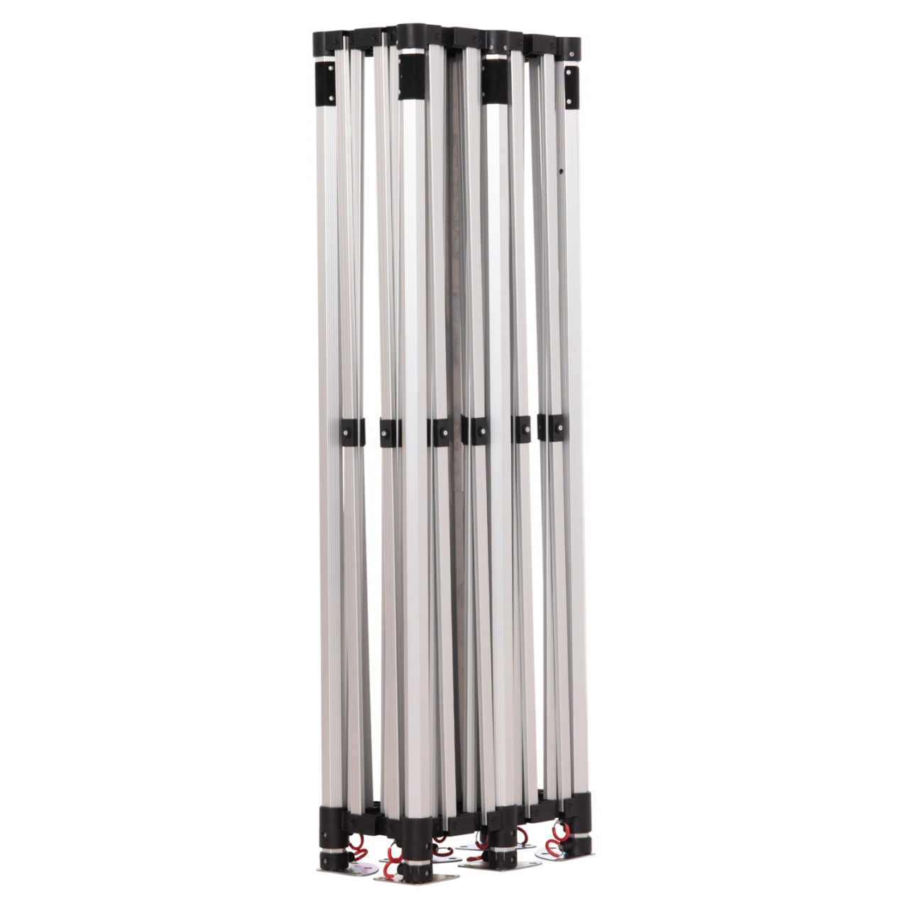 GAZEBO HEAVY-DUTY CRESSEN HM6307 FOLDABLE-ALUMINUM SILVER FRAME-WHITE SHADES 3x6x3,4Hm [7]