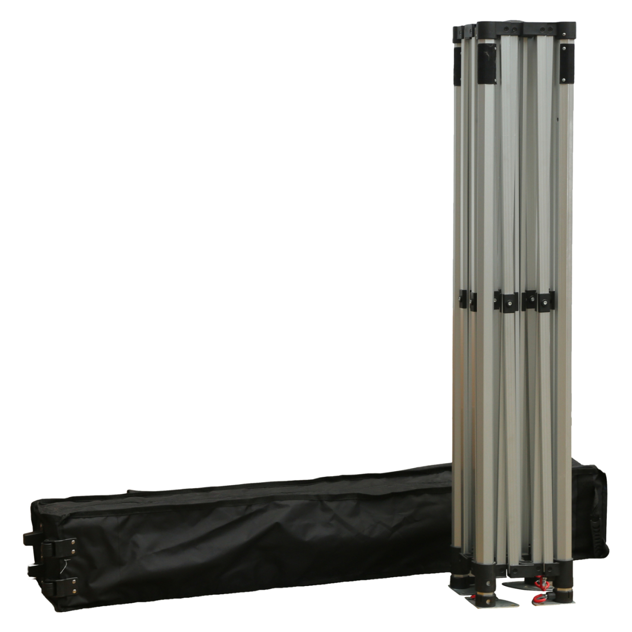 GAZEBO HEAVY DUTY WITH SIDEWALL SHADE CRESSEN HM21097 FOLDABLE-ALUMINUM SILVER FRAME-WHITE 3x3x3,4Hm [3]