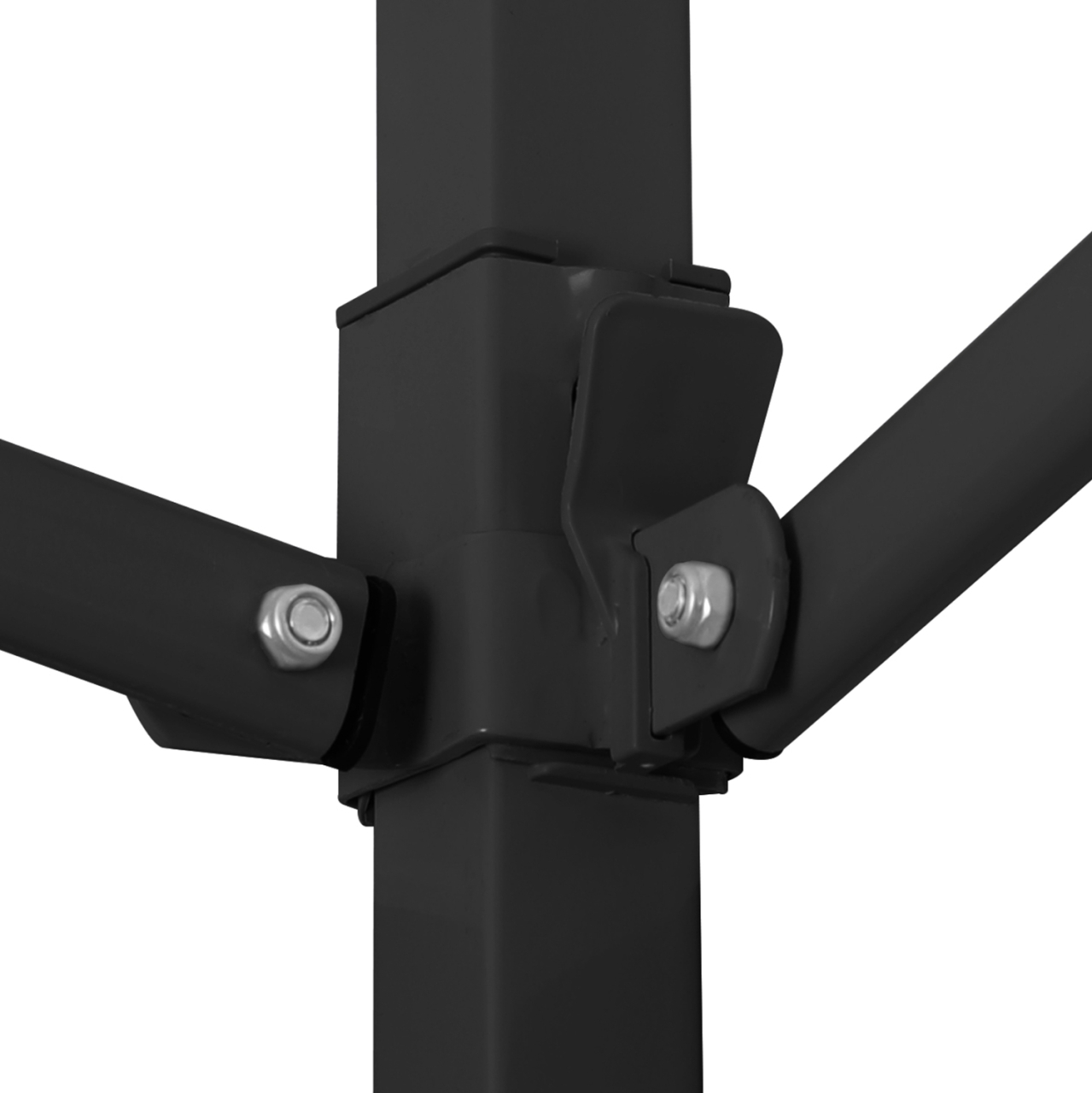 GAZEBO MATTHEW HM6310 FOLDABLE-METAL BLACK FRAME-WHITE SHADE 3x3x3.10Hm [5]