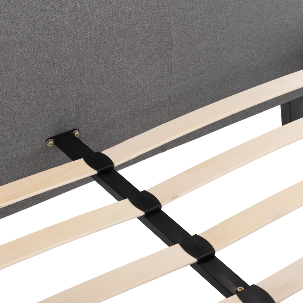GRAY FABRIC BED HM553.11 FOR MATTRESS 150x200 EK. [10]