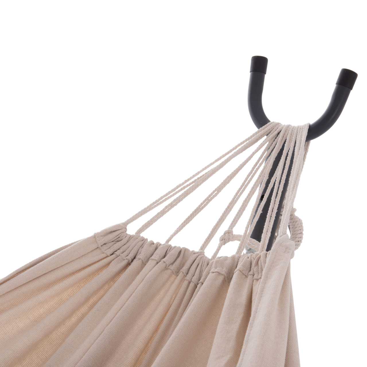 HAMMOCK CRAVE HM6304.02 ANTHRACITE METAL FRAME-BEIGE FABRIC 265x93x105Hcm. [4]