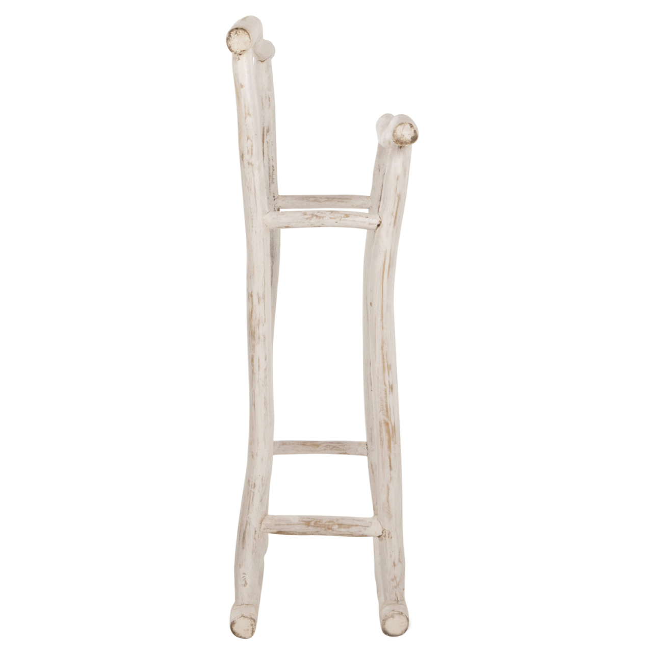 HANGER FOR TOWELS OREG HM7908 TEAK BRANCHES IN WHITE PATINA COLORING 90x28x77-91Hcm. [5]